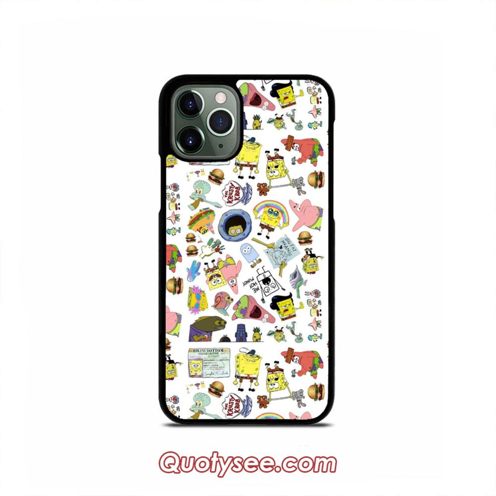 Spongebob square pants iPhone Case 11 11 Pro 11 Pro Max XS Max XR X 8 8 Plus 7 7 Plus 6 6S