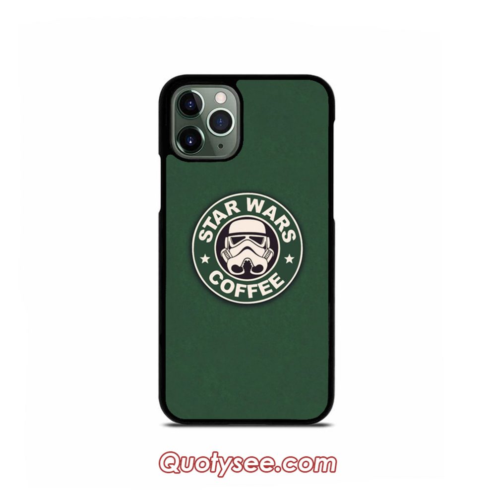 Star Wars Coffe Parody Starbuck iPhone Case 11 11 Pro 11 Pro Max XS Max XR X 8 8 Plus 7 7 Plus 6 6S