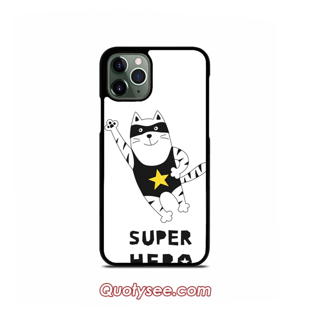 Superhero Cats iPhone Case 11 11 Pro 11 Pro Max XS Max XR X 8 8 Plus 7 7 Plus 6 6S
