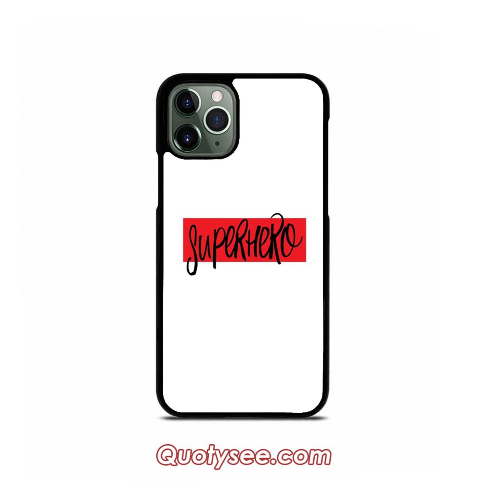 Superhero Logo Red iPhone Case 11 11 Pro 11 Pro Max XS Max XR X 8 8 Plus 7 7 Plus 6 6S
