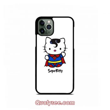 Superman Hello Kitty iPhone Case 11 11 Pro 11 Pro Max XS Max XR X 8 8 Plus 7 7 Plus 6 6S