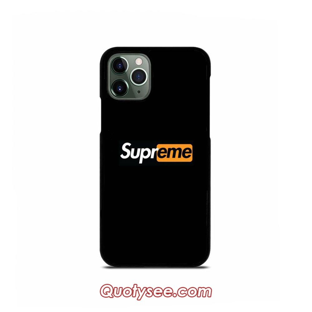 Supreme x Porn Hub iPhone Case 11 11 Pro 11 Pro Max XS Max XR X 8 8 Plus 7 7 Plus 6 6S