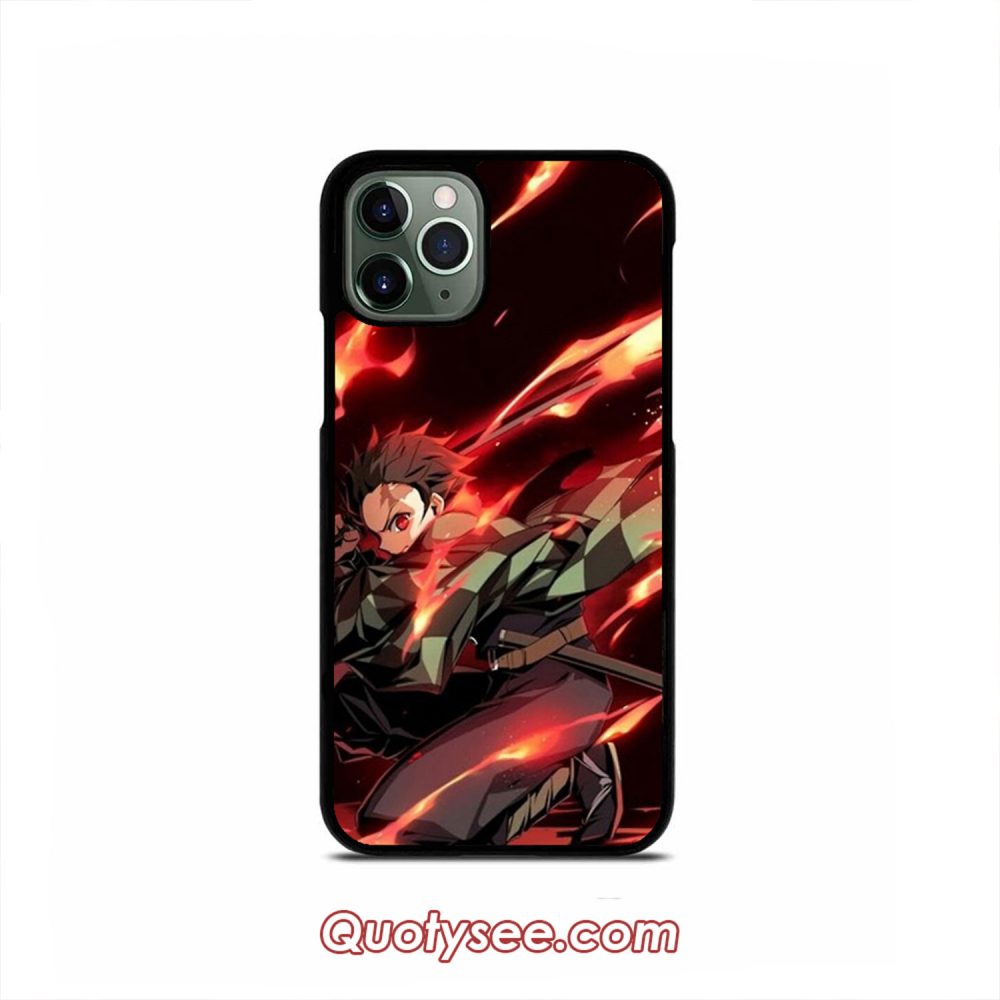 Tanjiro Angry iPhone Case 11 11 Pro 11 Pro Max XS Max XR X 8 8 Plus 7 7 Plus 6 6S