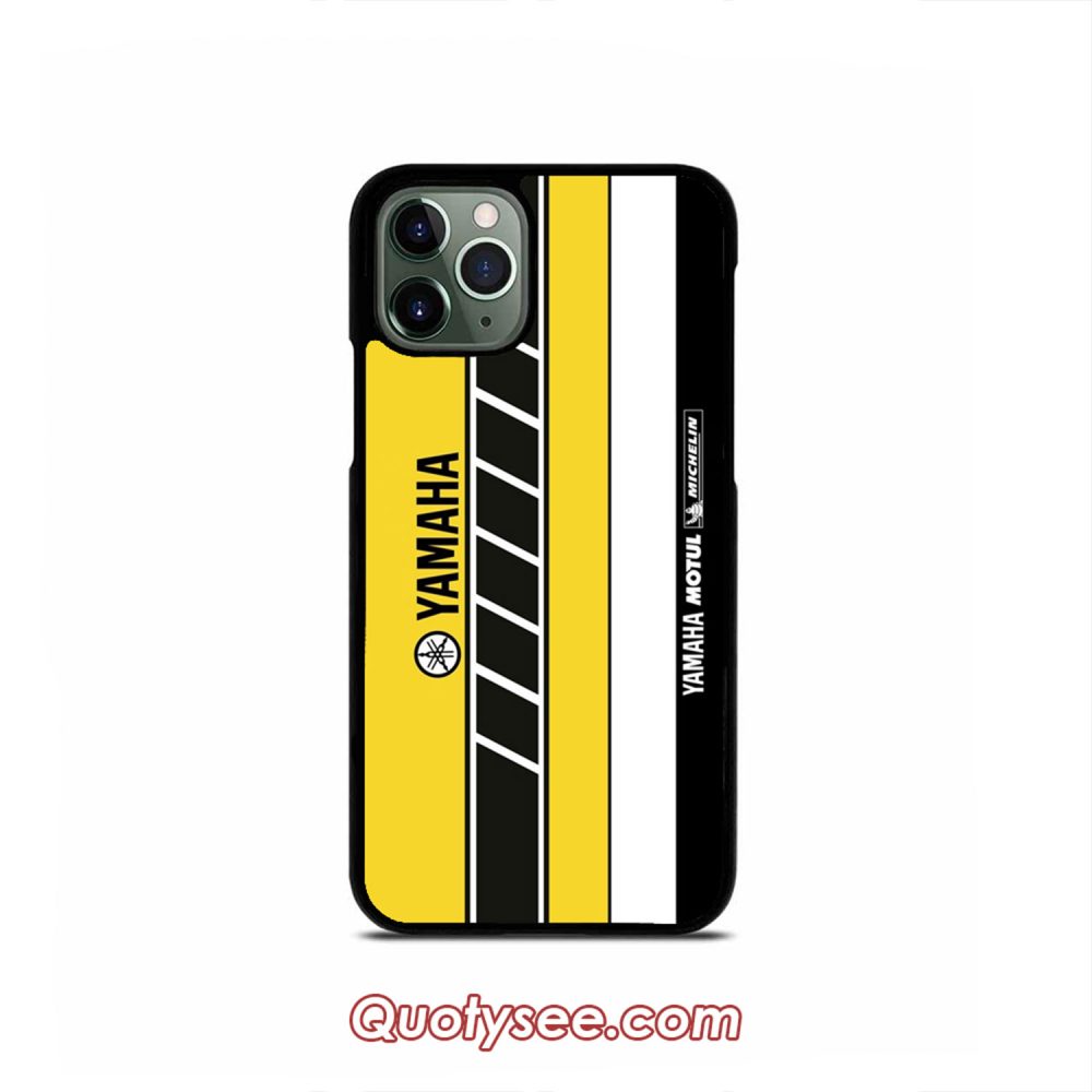 Team Yamaha Black and Yellow iPhone Case 11 11 Pro 11 Pro Max XS Max XR X 8 8 Plus 7 7 Plus 6 6S