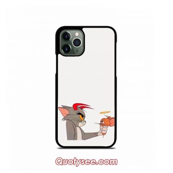 Tom and Jerry Devil vs Angel iPhone Case 11 11 Pro 11 Pro Max XS Max XR X 8 8 Plus 7 7 Plus 6 6S