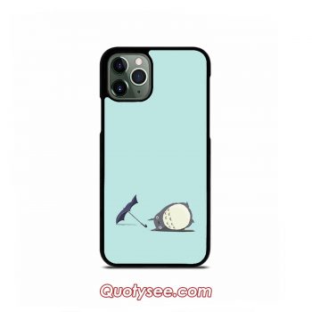 Totoro Falling Umbrella iPhone Case 11 11 Pro 11 Pro Max XS Max XR X 8 8 Plus 7 7 Plus 6 6S