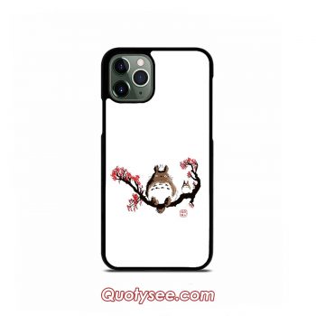 Totoro Sakura Flower iPhone Case 11 11 Pro 11 Pro Max XS Max XR X 8 8 Plus 7 7 Plus 6 6S