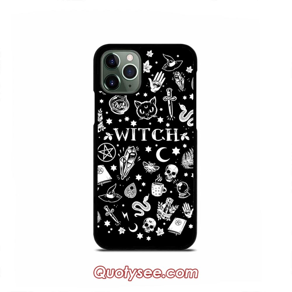 WITCH PATTERN iPhone Case 11 11 Pro 11 Pro Max XS Max XR X 8 8 Plus 7 7 Plus 6 6S