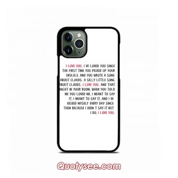 i love you speech HSMTMTS iPhone Case 11 11 Pro 11 Pro Max XS Max XR X 8 8 Plus 7 7 Plus 6 6S