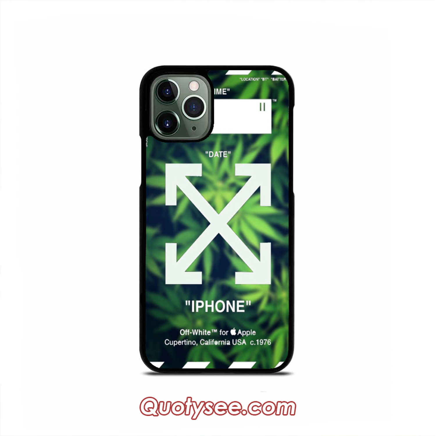 Off White Marijuana iPhone 11/11 Pro/11 Pro Max Case | Quotysee.com