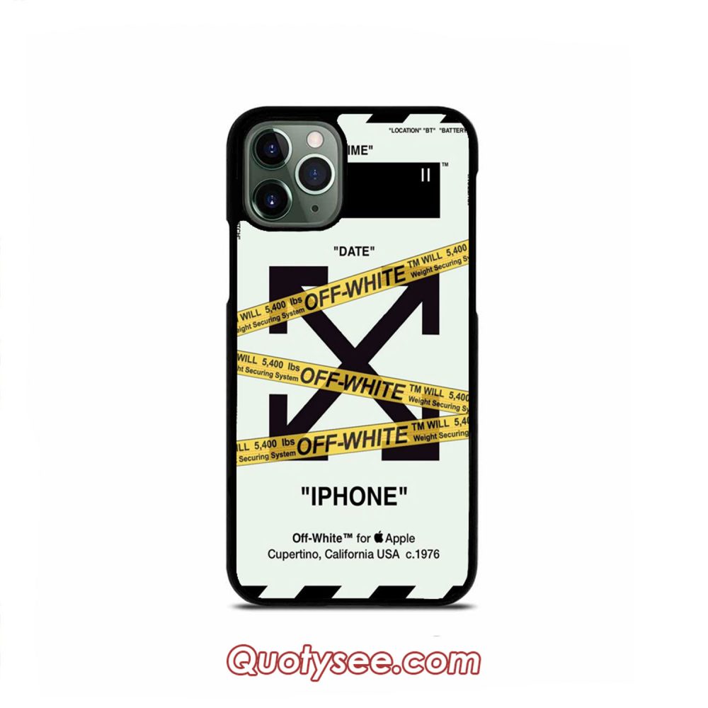 Off White Police Line iPhone 11 11 Pro 11 Pro Max Case