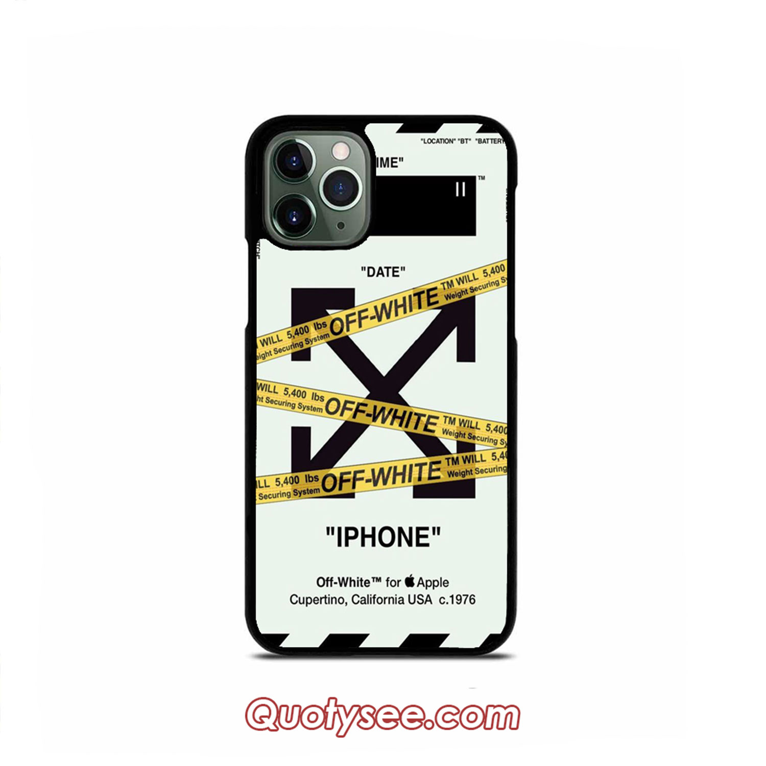 Off White Police Line iPhone 11/11 Pro/11 Pro Max Case | Quotysee.com