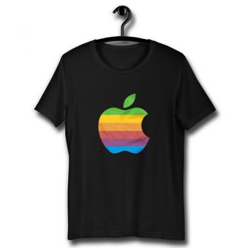 Apple Computer 80s Rainbow Logo Unisex T Shirt