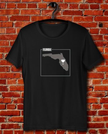 Florida State Map Art Quote Unisex T Shirt