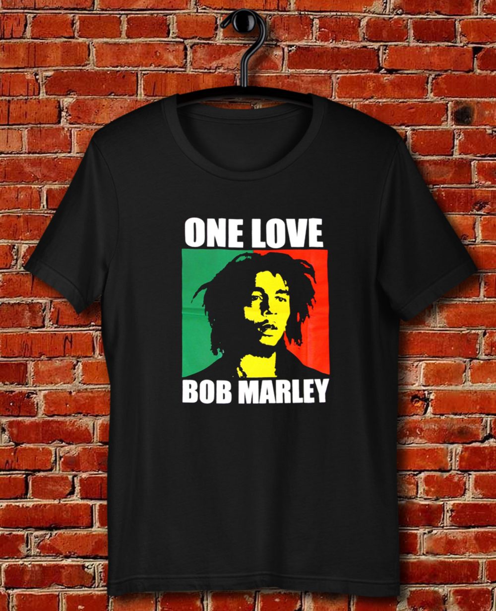 One Love Reggae Rasta Quote Unisex T Shirt