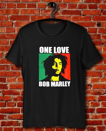 One Love Reggae Rasta Quote Unisex T Shirt