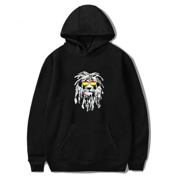 Rasta Lion Reggae Smoke Blunt Marijuana Weed Unisex Hoodie