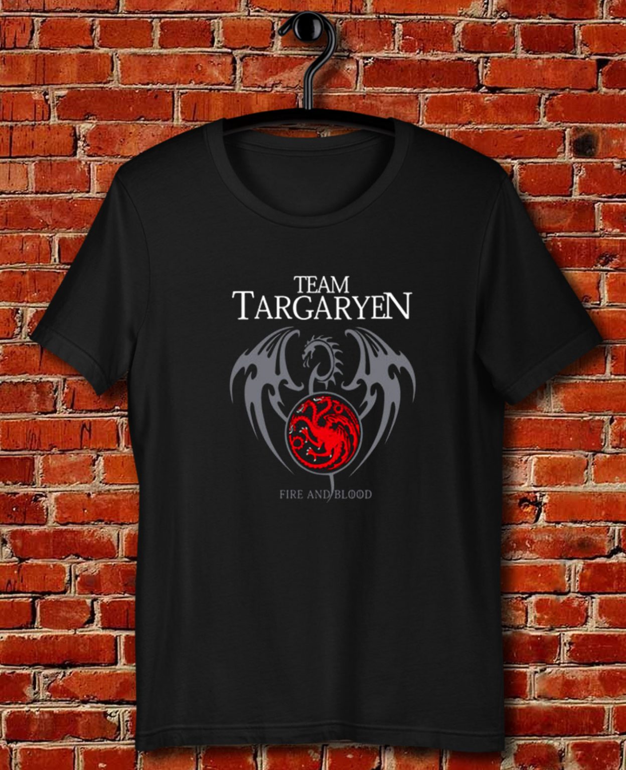 Team Targaryen Fire And Blood Quote Unisex T Shirt - Quotysee.com