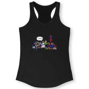 And Thats How I Saved The World Jesus Avengers Superheroes Women Racerback