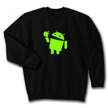 Android Eats Apple Unisex Sweatshirt