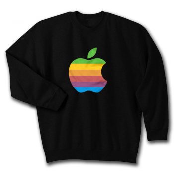 Apple Computer 80s Rainbow Logo Unisex Sweatshirt