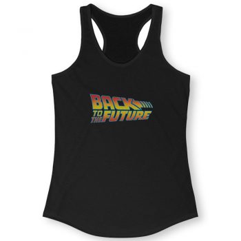 Back To The Future Logo Quote Women Racerback