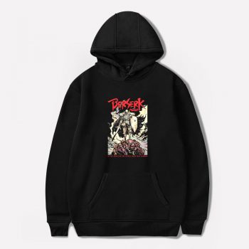 Berserk Guts Skull Knight Black Japan Anime Manga Unisex Hoodie