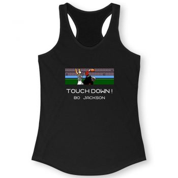 Bo Jackson Tecmo Bowl Oakland Raiders Women Racerback