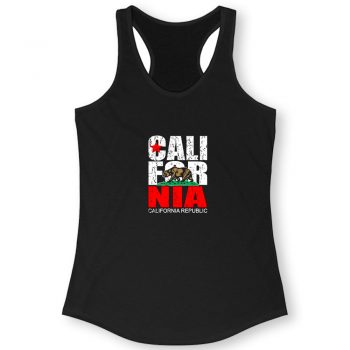 California Republic Quote Women Racerback