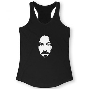 Charles Manson Stare Women Racerback