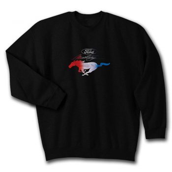 Classic Ford Mustang Usa Vintage Silver Car Logo Cars And Trucks Quote Unisex Sweatshirt