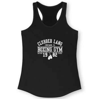 Clubber Lang Boxing Gym Retro Rocky 80s Workout Gym Women Racerback