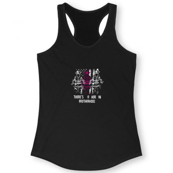 Firewoman Theres A Her In Brotherhood Quote Women Racerback