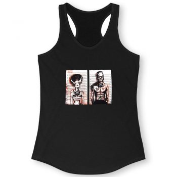 Frankenstein Cartoon Women Racerback