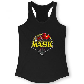 M.A.S.K Task Force Superheroes Old Retro Cartoon Animated Tv Series Women Racerback