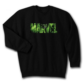 Marvel Logo Hulk Avengers Super Hero Angry Green Quote Unisex Sweatshirt