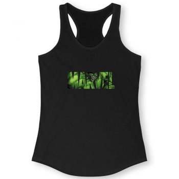 Marvel Logo Hulk Avengers Super Hero Angry Green Quote Women Racerback