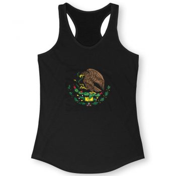 Mexico Crest Mexican Pride Nationality Women Racerback