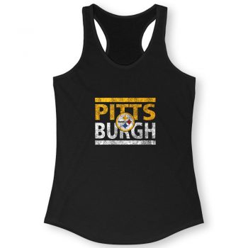 Pittsburgh Steelers Run Quote Women Racerback
