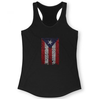 Puerto Rico Rican Beisbol Futbol Flag Quote Women Racerback