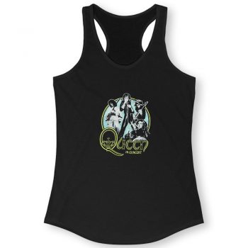 Queen In Concert Band Quote Women Racerback