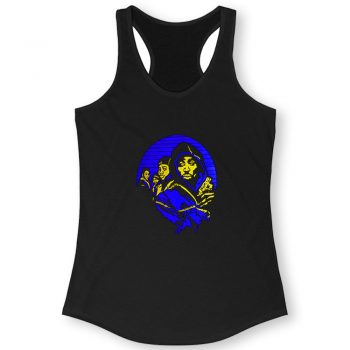 Royal Blue Yellow Juice Women Racerback