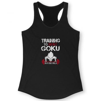 Training To Go Super Goku Women Racerback