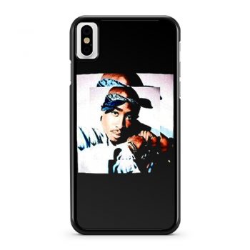 2pac Blues Tupac Portrait iPhone X Case iPhone XS Case iPhone XR Case iPhone XS Max Case