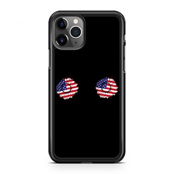 4th of July Sunflower Boobs USA flag iPhone 11 Case iPhone 11 Pro Case iPhone 11 Pro Max Case