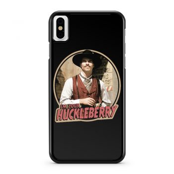 90s Western Classic Tombstone Doc Holliday Im Your Huckleberry iPhone X Case iPhone XS Case iPhone XR Case iPhone XS Max Case