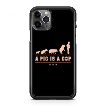 A Pig is A Cop Police Officer Evolution Funny iPhone 11 Case iPhone 11 Pro Case iPhone 11 Pro Max Case