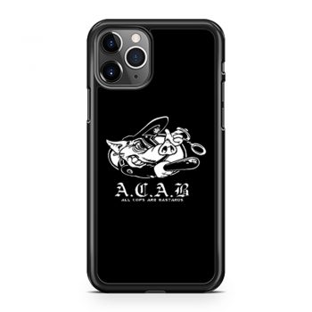 ACAB Pig Police Bastards iPhone 11 Case iPhone 11 Pro Case iPhone 11 Pro Max Case
