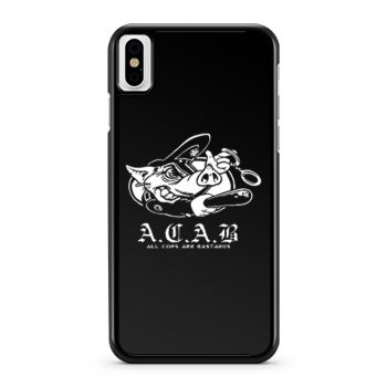 ACAB Pig Police Bastards iPhone X Case iPhone XS Case iPhone XR Case iPhone XS Max Case