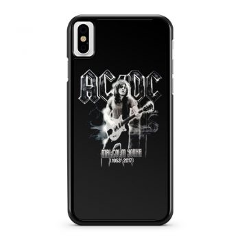 ACDC Malcolm Young iPhone X Case iPhone XS Case iPhone XR Case iPhone XS Max Case
